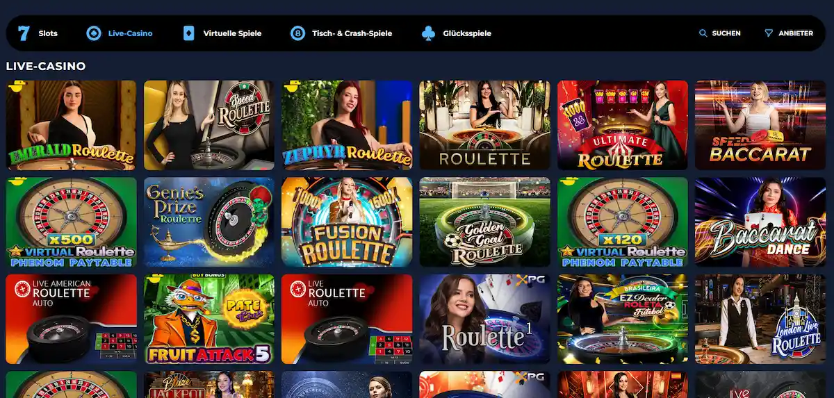 Moana Casino Live Casino – Lightning Roulette und Crazy Time von Evolution Gaming